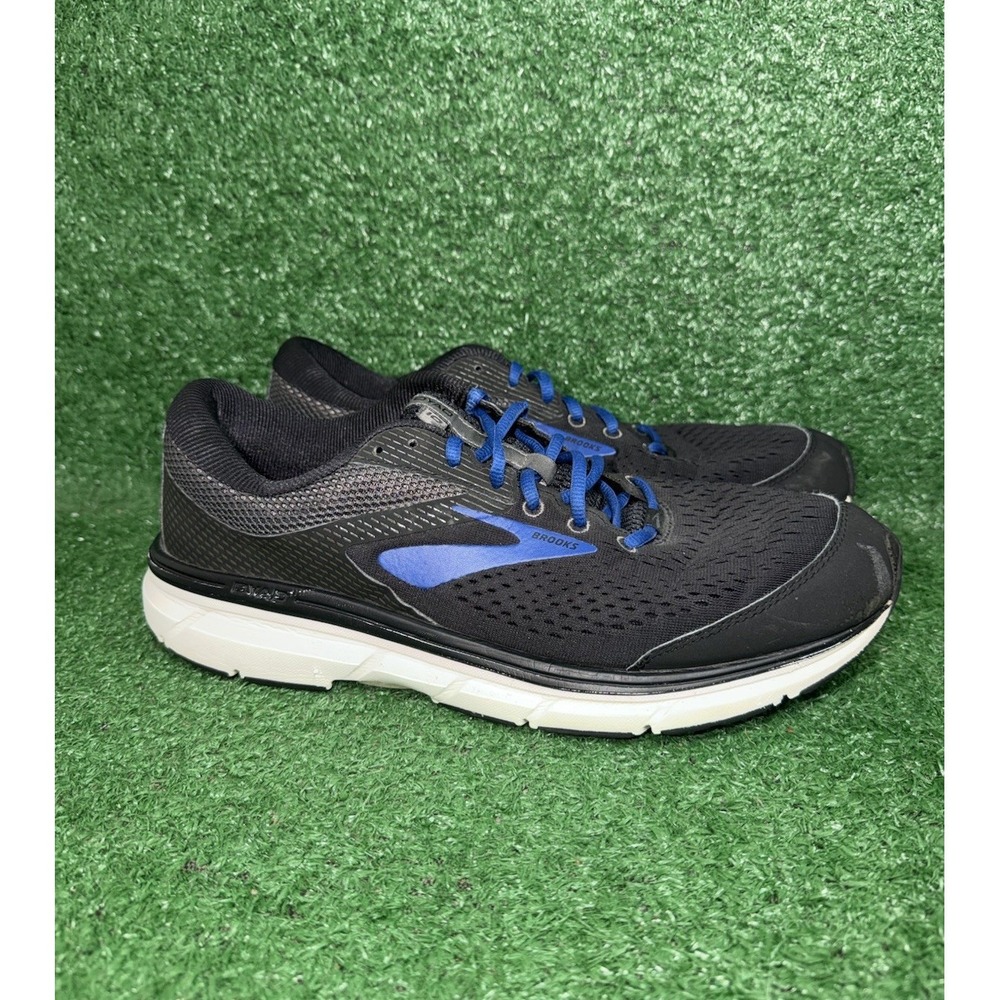 Brooks Dyad 10 Mens Size 12.5 Black Blue Athletic Running Shoes 1102861D064